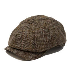 Wigens Stuart Harris Tweed Newsboy Classic Cap