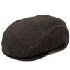 Wigens Edvard Harris Tweed Slim Ivy Cap -Bailey Store 101706 Olive
