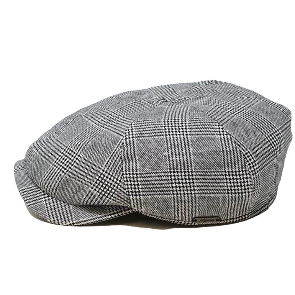 Wigens Malcolm Linen Newsboy Slim Cap 4 Wigens Malcolm Linen Newsboy Slim Cap - Image 2