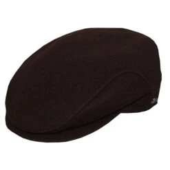 Wigens Carl Wool Longshoreman Cap With Earflaps -Bailey Store 110002 Wigens Caps Brown