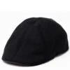 Crown Cap Melton Pub Cap With Leather -Bailey Store 19657 Black