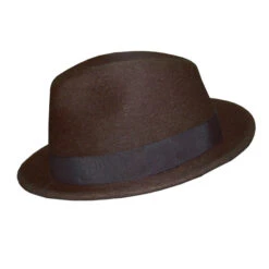 Barbisio Bing Wool Felt Fedora -Bailey Store 20004 Fedora Hats Brown