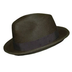 Barbisio Bing Wool Felt Fedora -Bailey Store 20004 Fedora Hats Olive