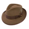 Stetson Whippet Fur Felt Fedora Hat -Bailey Store 321023 Stetson Hats Tawny