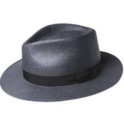 Bailey Pencer Shantung Litestraw Fedora 7 Bailey Pencer Shantung Litestraw Fedora -Bailey Store 63129BH DARKGREY