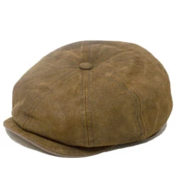 Stetson 8 Panel Pigskin Newsboy Cap