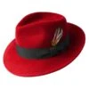 Bailey Litefelt Fedora 2 Bailey Litefelt Fedora -Bailey Store 7002 Bailey Hats RED