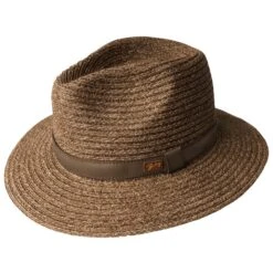 Bailey Foley Braided Straw Fedora -Bailey Store 81703BH Bailey Hats TEAK