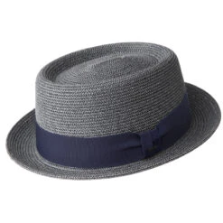 Bailey Waits Braid Porkpie Hat -Bailey Store 81810 STEEL