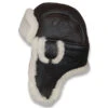 Crown Cap Leather Shearling Aviator Hat -Bailey Store 86342416 Aviator Hats Bomber Hats NapaBrown