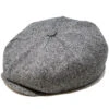 DelMonico 8/4 Wool Tweed Newsboy Cap By Capas -Bailey Store 8 4TweedNewsboy Grey