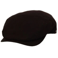 Wigens Sven Linen Longshoreman Cap - 6 Colors -Bailey Store 90406 520799 Wigens Hats Black