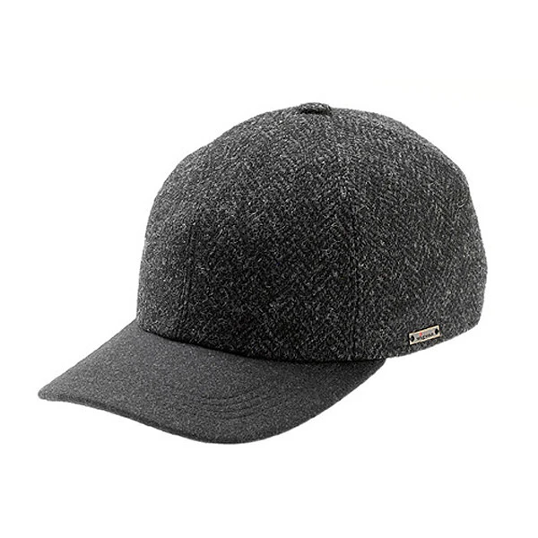 Wigens Lars - Grey Tweed Baseball Cap - Earlaps 3 Wigens Lars - Grey Tweed Baseball Cap - Earlaps