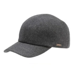 Wigens Kent Baseball Cap With Earlaps - 5 Colors -Bailey Store 95402100796 Wigens Caps Charcoal