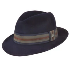 Biltmore Uptown Fedora -Bailey Store BF2647 Biltmore Hats Navy