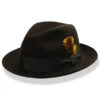 Biltmore Detroit Fedora Hat 1 Biltmore Detroit Fedora Hat -Bailey Store BF5547 Biltmore Hats BlackOak