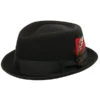 Biltmore LA Fedora Hat -Bailey Store BF5551 Fedora Hats Black