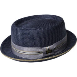 Bailey Carver Straw Porkpie -Bailey Store Bailey Carver Navy