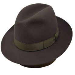 Borsalino Como Fedora -Bailey Store Borsalino Como AverlaBrown