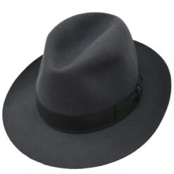 Borsalino Como Fedora -Bailey Store Borsalino Como CharcoalGrey
