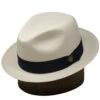 Dobbs Centerdent Shantung Straw Fedora -Bailey Store Centerdent Natural