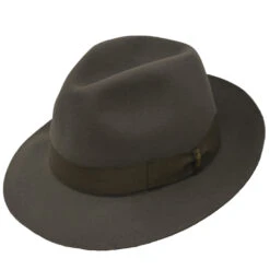 Borsalino Classic Fedora Hat -Bailey Store ClassicFedora Taupe