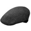 DelMonico Dark Grey Herringbone Ivy Cap By Doria 1 DelMonico Dark Grey Herringbone Ivy Cap By Doria -Bailey Store D00880019099 Doria Caps Men Women Grey