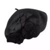 Betmar Flower Beret -Bailey Store D515 Hats for Women Black