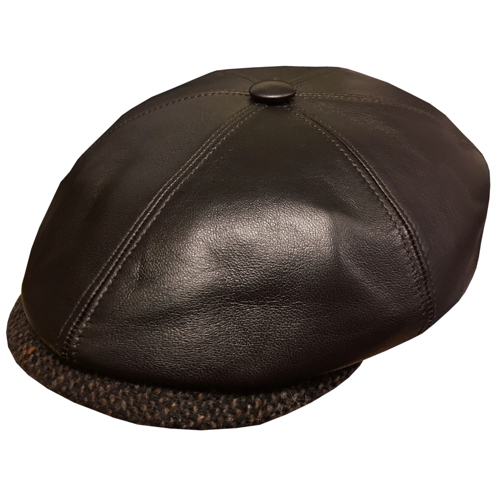 DelMonico Leather Newsboy Cap By Alfonso D'Este 4 DelMonico Leather Newsboy Cap By Alfonso D'Este - Image 2