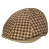 DelMonico Roberto Houndstooth Pub Cap By Alfonso D'Este -Bailey Store DELRODI2 Alfonso Brown