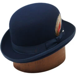 DelMonico Wool Felt Derby Hat -Bailey Store DF2019 J Navy