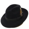 DelMonico Sueded Bentley Fedora By Capas 2 DelMonico Sueded Bentley Fedora By Capas -Bailey Store DF2019H Black
