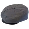 DelMonico Newsboy 100% Linen Cap -Bailey Store DHNewsBLinen delmonico hats caps Grey