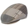 DelMonico Tan Plaid Patchwork Cap -Bailey Store DHTanPlaid delmonico hats caps LtMulti