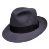 DelMonico Ultimo Fur Felt Fedora -Bailey Store DMBeaver delmonico hats caps DKGrey