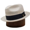 Dobbs Vented Centerdent Shantung Fedora Hat -Bailey Store DSVCDN Natural