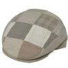 DelMonico Italian Ivy Linen Patchwork Cap -Bailey Store Del 2019B TanPatchwork