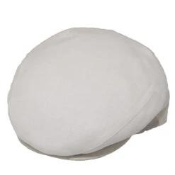 DelMonico Italian Ivy Linen Cap -Bailey Store Del 2019G White