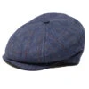 DelMonico Italian Silk Palermo Newsboy Cap By Capas -Bailey Store Del SS2020E Blue