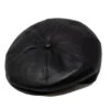 DelMonico Italian Leather Newsboy Cap By Capas -Bailey Store Del2021b Black