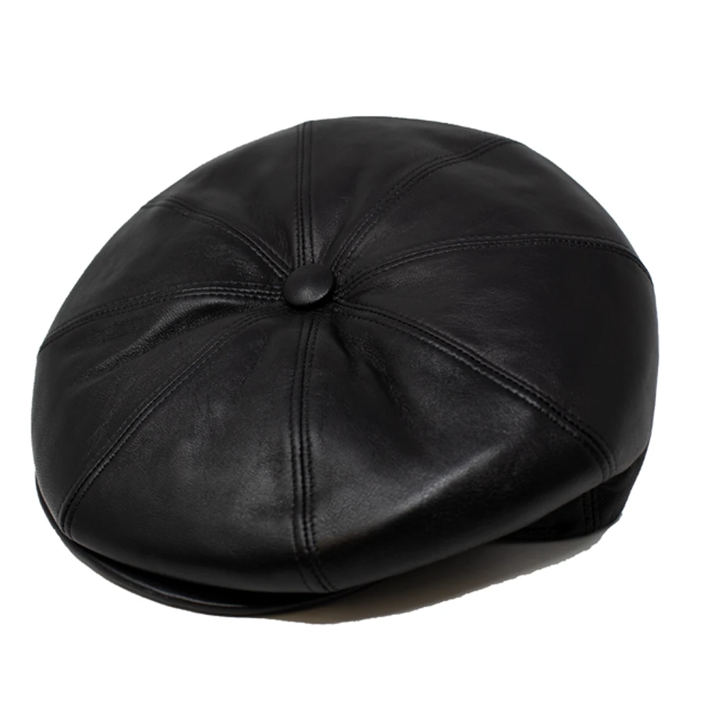 DelMonico Italian Leather Newsboy Cap By Capas 3 DelMonico Italian Leather Newsboy Cap By Capas