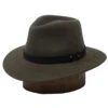 DelMonico Explorer Crushable Downbrim Fedora By Stefeno -Bailey Store DelEx olive 2