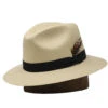 DelMonico Gustavo Downbrim Panama Fedora By Capas -Bailey Store DelMonicoRomeo Natural