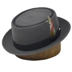 DelMonico Pork Pie Hat -Bailey Store Delmonico IT61 Caribou
