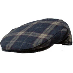 DelMonico Irish Dublin Plaid Ivy Cap 5 DelMonico Irish Dublin Plaid Ivy Cap -Bailey Store Delmonico Irish Dublin Plaid GreyBrown 2