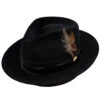 Dobbs Temptation Fur Felt Fedora -Bailey Store Dobb Temptation Black