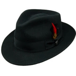 Dobbs Strand II Fedora Hat -Bailey Store Dobbs DWSTND Black