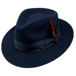 Dobbs Strand II Fedora Hat -Bailey Store Dobbs DWSTND Navy