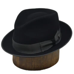 Dobbs Hashtag Wool Felt Fedora -Bailey Store Dobbs Hastag Black 2