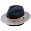 Dobbs Valencia Hemp Braid Fedora -Bailey Store Dobbs Valencia NavyGrey